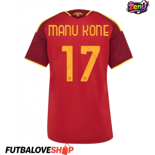 Dres AS Roma Manu Kone #17 Domáci pre Ženy 2026-27 Krátky Rukáv